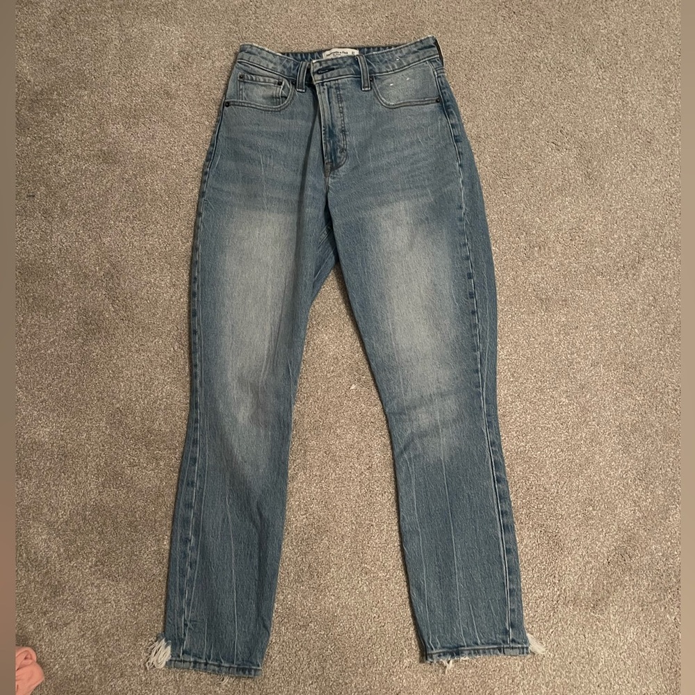 Abercrombie and Fitch “the skinny high rise” jean. Curve love